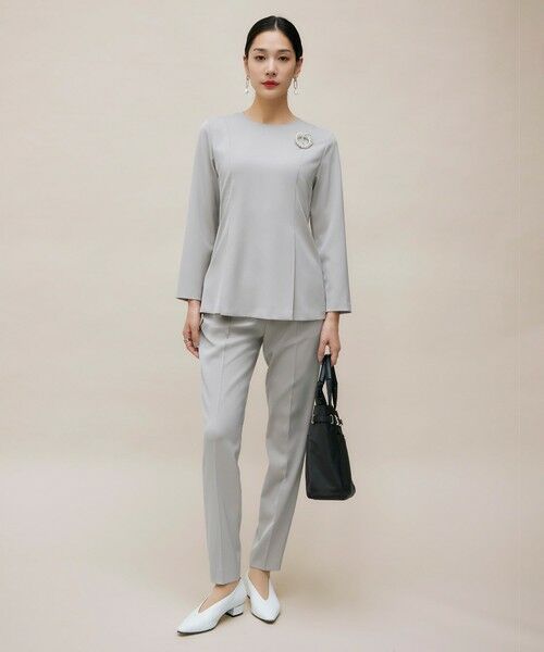 L size ONWARD(大きいサイズ) / エルサイズオンワード シャツ・ブラウス | 【UVカット・防シワ・速乾・洗える】Fied タックデザインブラウス | 詳細1