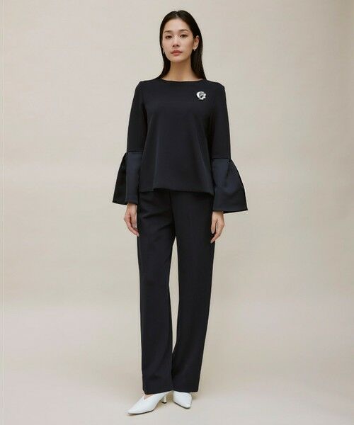 L size ONWARD(大きいサイズ) / エルサイズオンワード シャツ・ブラウス | 【洗える】ミリオーネダンボールニットブラウス | 詳細5