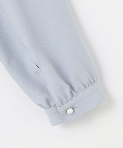 L size ONWARD(大きいサイズ) / エルサイズオンワード シャツ・ブラウス | 【洗える】ヌーディスバックサテン ボウタイ ブラウス | 詳細17