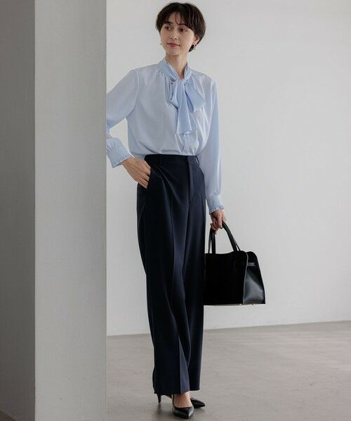 L size ONWARD(大きいサイズ) / エルサイズオンワード シャツ・ブラウス | 【洗える】ドットドビーデシン ブラウス | 詳細19