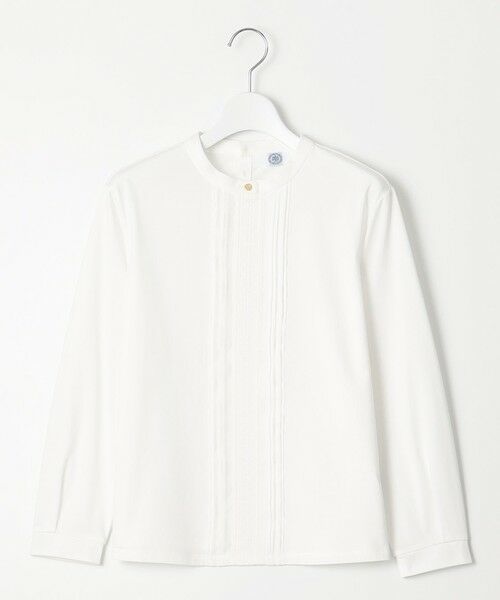 L size ONWARD(大きいサイズ) / エルサイズオンワード カットソー | プレーティングジャージー ピンタック カットソー | 詳細15