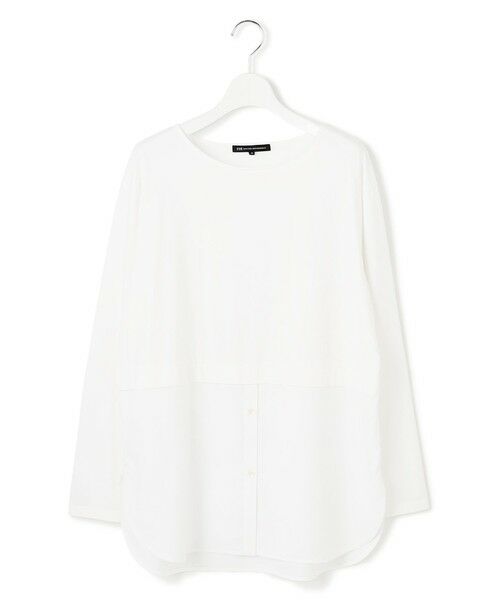 L size ONWARD(大きいサイズ) / エルサイズオンワード カットソー | 【GLOW10月号掲載/洗える】ナチュラルコットンベアコンビ カットソー | 詳細25