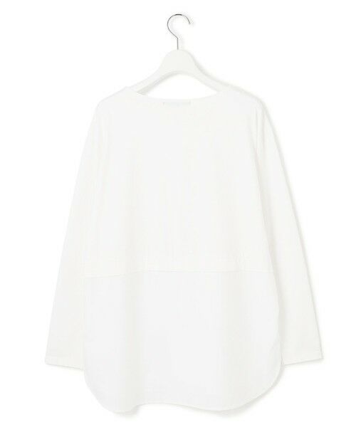 L size ONWARD(大きいサイズ) / エルサイズオンワード カットソー | 【GLOW10月号掲載/洗える】ナチュラルコットンベアコンビ カットソー | 詳細26