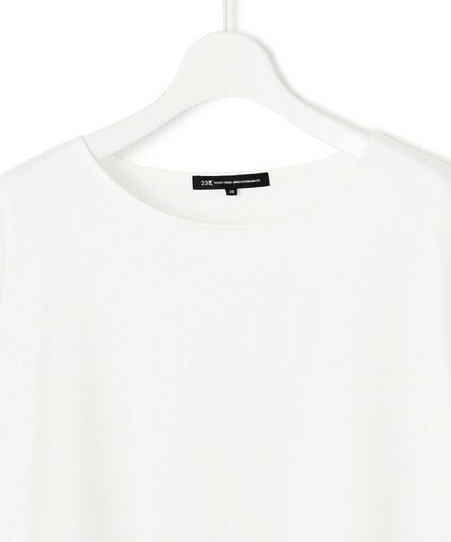 L size ONWARD(大きいサイズ) / エルサイズオンワード カットソー | 【GLOW10月号掲載/洗える】ナチュラルコットンベアコンビ カットソー | 詳細27