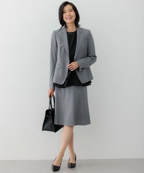 L size ONWARD(大きいサイズ) / エルサイズオンワード カットソー | 【洗える】テプラマットシフォン ブラウス | 詳細14