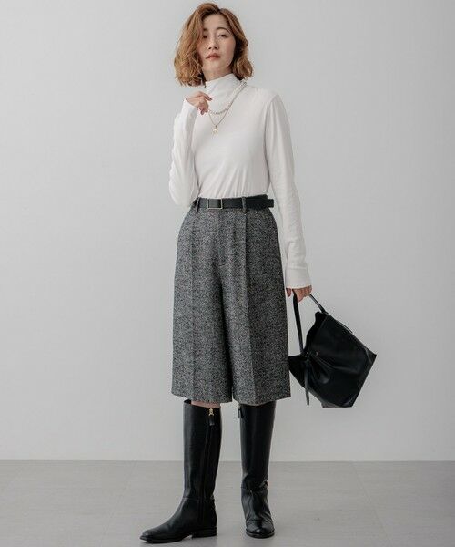 L size ONWARD(大きいサイズ) / エルサイズオンワード カットソー | 【見上愛さん着用/LEE10月号掲載】レイヤードタートル カットソー | 詳細10