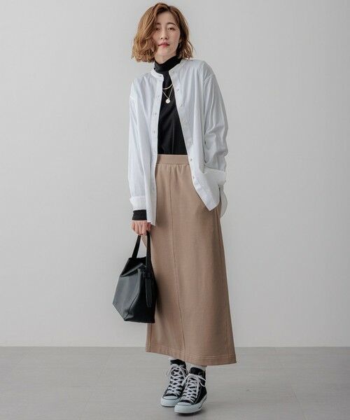 L size ONWARD(大きいサイズ) / エルサイズオンワード カットソー | 【見上愛さん着用/LEE10月号掲載】レイヤードタートル カットソー | 詳細29