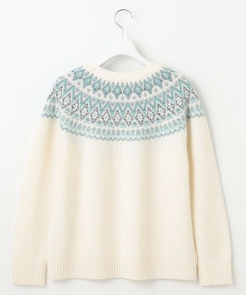 L size ONWARD(大きいサイズ) / エルサイズオンワード ニット・セーター | 【WEB限定カラーあり・洗える】FAIR ISLE ラウンドネック ニット | 詳細4