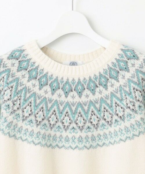 L size ONWARD(大きいサイズ) / エルサイズオンワード ニット・セーター | 【WEB限定カラーあり・洗える】FAIR ISLE ラウンドネック ニット | 詳細5