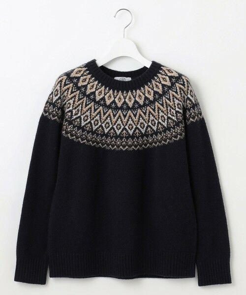 L size ONWARD(大きいサイズ) / エルサイズオンワード ニット・セーター | 【WEB限定カラーあり・洗える】FAIR ISLE ラウンドネック ニット | 詳細19