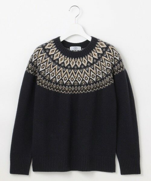 L size ONWARD(大きいサイズ) / エルサイズオンワード ニット・セーター | 【WEB限定カラーあり・洗える】FAIR ISLE ラウンドネック ニット | 詳細24