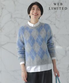 【WEB限定】FLUFFY ARGYLE ニット