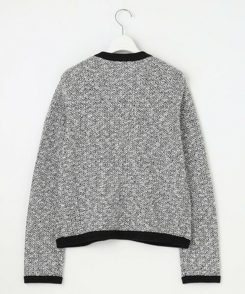 L size ONWARD(大きいサイズ) / エルサイズオンワード ノーカラージャケット | TWEED ニット ジャケット | 詳細16