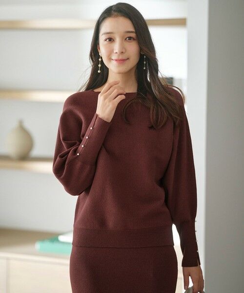 L size ONWARD(大きいサイズ) / エルサイズオンワード ニット・セーター | 【洗える・セットアップ可】アンチピリングドルマン畔 ニット | 詳細10