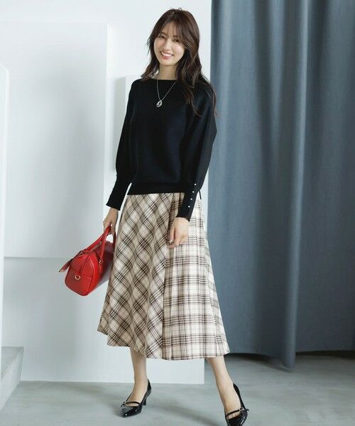 L size ONWARD(大きいサイズ) / エルサイズオンワード ニット・セーター | 【洗える・セットアップ可】アンチピリングドルマン畔 ニット | 詳細18