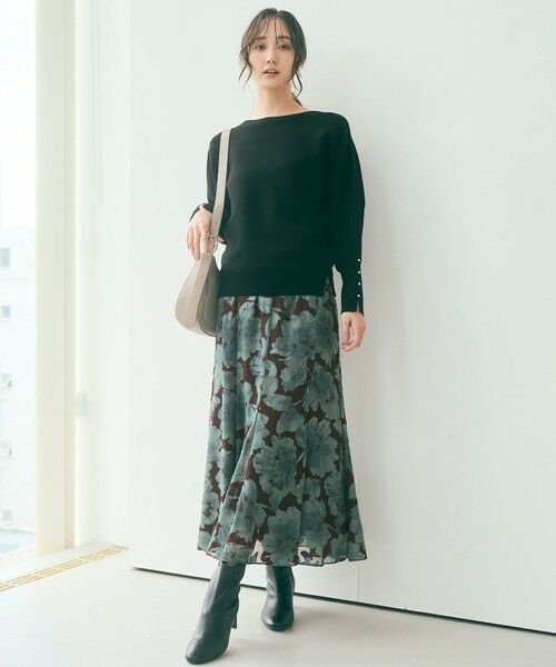 L size ONWARD(大きいサイズ) / エルサイズオンワード ニット・セーター | 【洗える・セットアップ可】アンチピリングドルマン畔 ニット | 詳細20