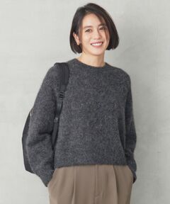 L size ONWARD(大きいサイズ) / エルサイズオンワード ニット・セーター | アルパカミドルゲージ ニット