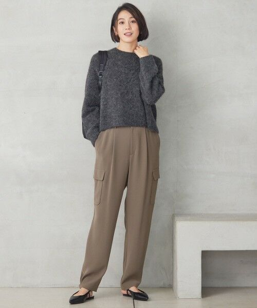 L size ONWARD(大きいサイズ) / エルサイズオンワード ニット・セーター | アルパカミドルゲージ ニット | 詳細10