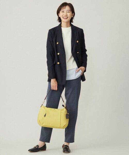 L size ONWARD(大きいサイズ) / エルサイズオンワード その他パンツ | 【洗える】2way thermoサキソニー テーパード パンツ | 詳細8