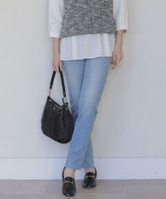 L size ONWARD(大きいサイズ) / エルサイズオンワード その他パンツ | 【洗える】BASIC STRETCH DENIM スキニー パンツ