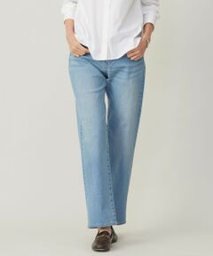 【洗える】BASIC STRETCH DENIM ボーイフィット パンツ