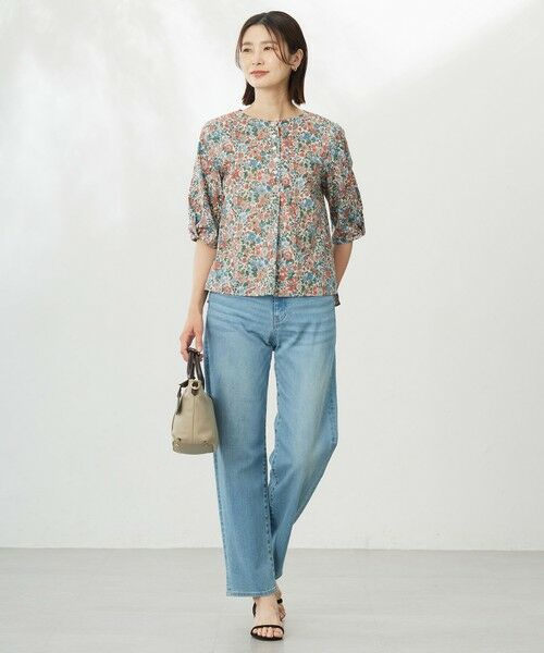 L size ONWARD(大きいサイズ) / エルサイズオンワード デニムパンツ | 【洗える】BASIC STRETCH DENIM ボーイフィット パンツ | 詳細17