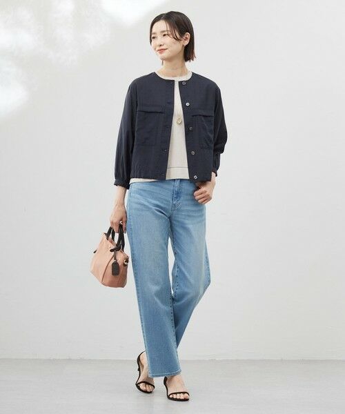 L size ONWARD(大きいサイズ) / エルサイズオンワード デニムパンツ | 【洗える】BASIC STRETCH DENIM ボーイフィット パンツ | 詳細20