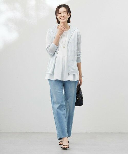 L size ONWARD(大きいサイズ) / エルサイズオンワード デニムパンツ | 【洗える】BASIC STRETCH DENIM ボーイフィット パンツ | 詳細21