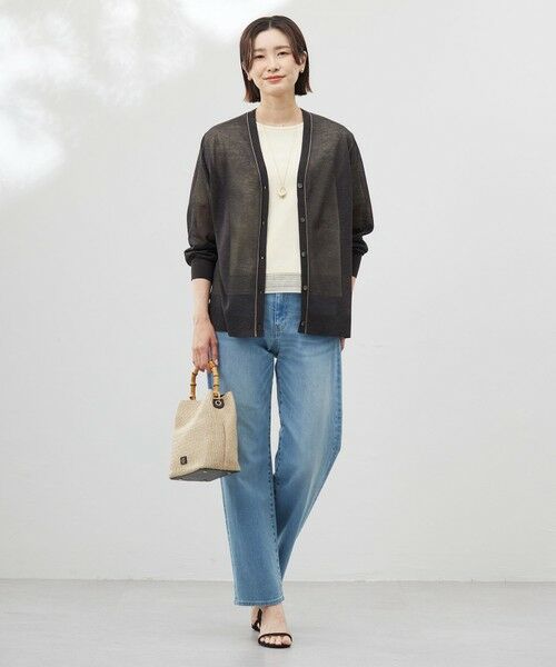 L size ONWARD(大きいサイズ) / エルサイズオンワード デニムパンツ | 【洗える】BASIC STRETCH DENIM ボーイフィット パンツ | 詳細24