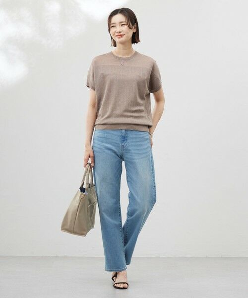L size ONWARD(大きいサイズ) / エルサイズオンワード デニムパンツ | 【洗える】BASIC STRETCH DENIM ボーイフィット パンツ | 詳細27