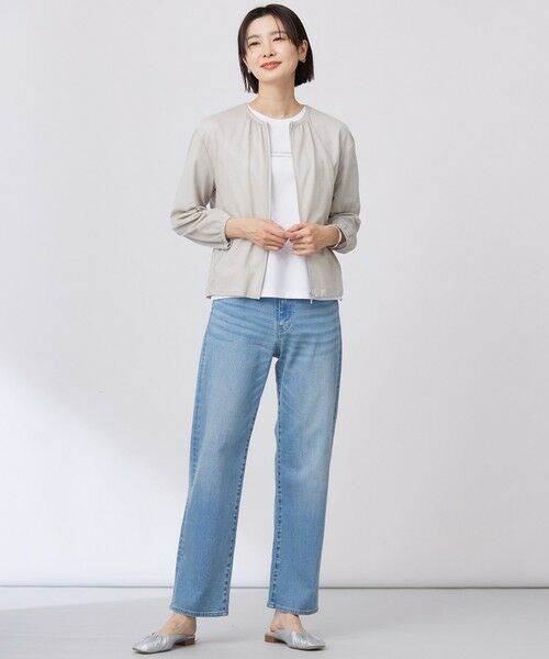 L size ONWARD(大きいサイズ) / エルサイズオンワード デニムパンツ | 【洗える】BASIC STRETCH DENIM ボーイフィット パンツ | 詳細29