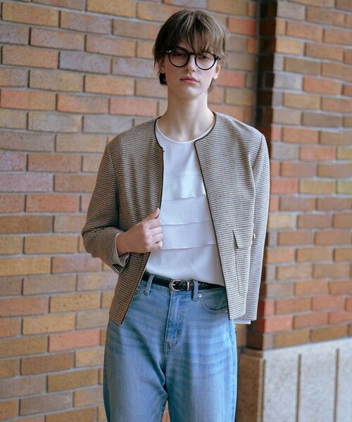 L size ONWARD(大きいサイズ) / エルサイズオンワード デニムパンツ | 【洗える】BASIC STRETCH DENIM ボーイフィット パンツ | 詳細14