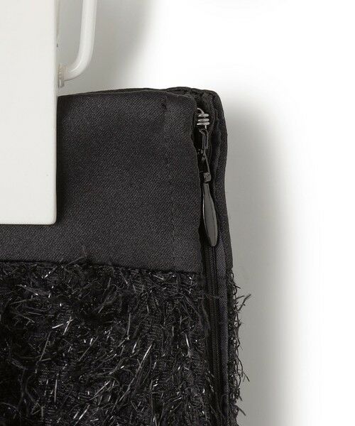 L size ONWARD(大きいサイズ) / エルサイズオンワード ミニ・ひざ丈スカート | ルレックスヘアリージャカード ナロースカート | 詳細15