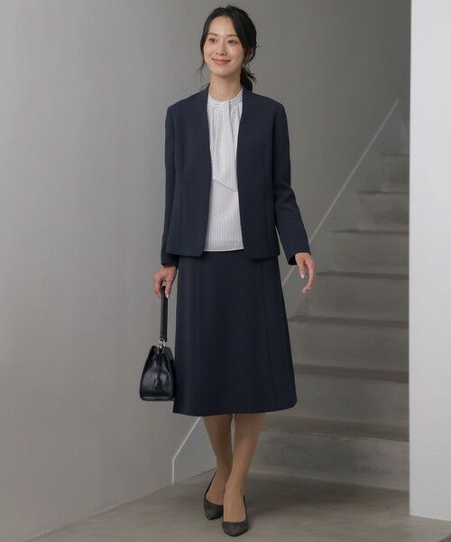 L size ONWARD(大きいサイズ) / エルサイズオンワード ミニ・ひざ丈スカート | 【セットアップ対応・洗える】セラテリーダブルクロス フレアー スカート | 詳細15