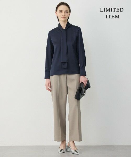 L size ONWARD(大きいサイズ) / エルサイズオンワード シャツ・ブラウス | 【WEB限定】 ドレープサテン ボウタイブラウス | 詳細24