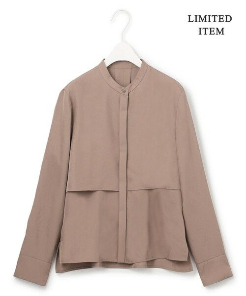 L size ONWARD(大きいサイズ) / エルサイズオンワード シャツ・ブラウス | 【WEB限定・洗える】シルキーツイル  クロップドシャツ | 詳細21