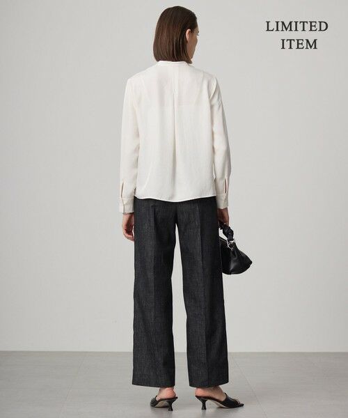 L size ONWARD(大きいサイズ) / エルサイズオンワード シャツ・ブラウス | 【WEB限定・洗える】シルキーツイル  クロップドシャツ | 詳細24