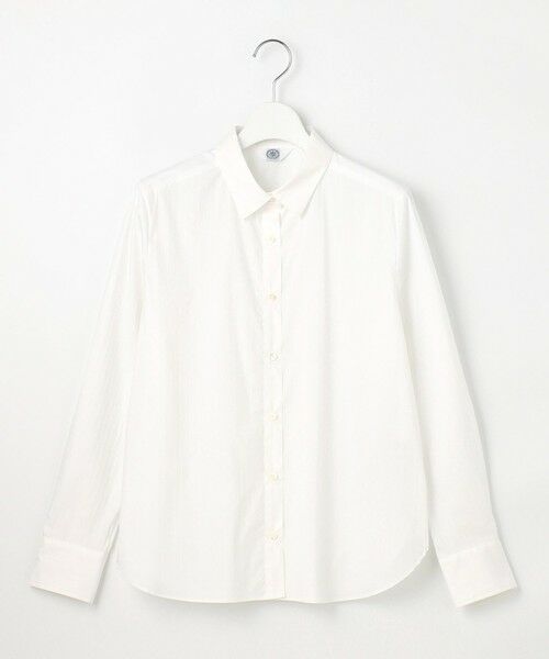 L size ONWARD(大きいサイズ) / エルサイズオンワード シャツ・ブラウス | 【洗える】BEZコットンナイロン ストライプ シャツカラー ブラウス | 詳細3