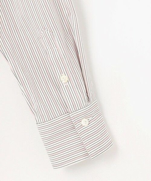 L size ONWARD(大きいサイズ) / エルサイズオンワード シャツ・ブラウス | 【洗える】BEZコットンナイロン ストライプ シャツカラー ブラウス | 詳細13