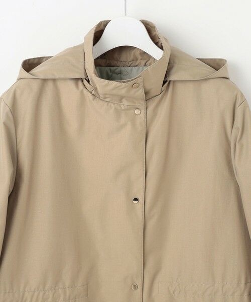 L size ONWARD(大きいサイズ) / エルサイズオンワード その他アウター | 【洗える】スパンライクナイロンタッサー フーデット コート | 詳細12