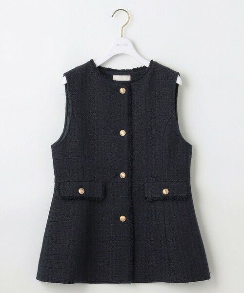 L size ONWARD(大きいサイズ) / エルサイズオンワード その他アウター | ファンシーツイードペプラム ジレ | 詳細14