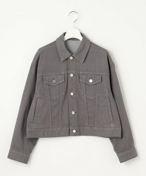 L size ONWARD(大きいサイズ) / エルサイズオンワード Gジャン・デニムジャケット | 【17号サイズまで展開・洗える】ウスカルデニム襟付き ジャケット | 詳細15