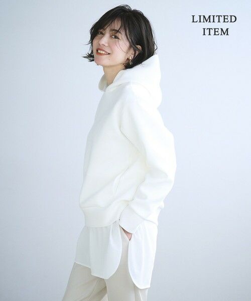 L size ONWARD(大きいサイズ) / エルサイズオンワード カットソー | 【WEB限定・洗える】 シアージャージーコンビ カットソー | 詳細13