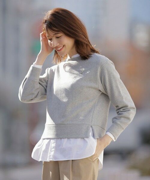 L size ONWARD(大きいサイズ) / エルサイズオンワード カットソー | 【WEB限定カラーあり】ラメ裏毛 カットソー | 詳細18