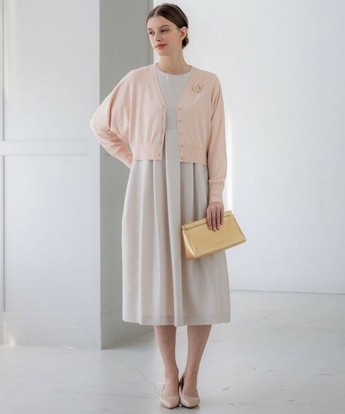 L size ONWARD(大きいサイズ) / エルサイズオンワード カーディガン・ボレロ | 【APPLAUDIR】コンパクト ドルマンスリーブ ラメカーディガン | 詳細2