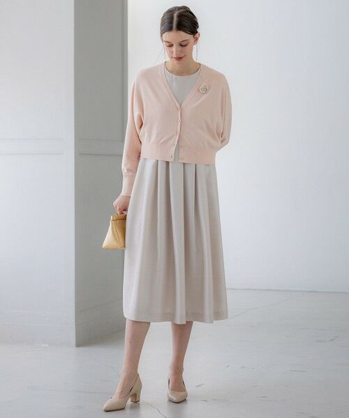 L size ONWARD(大きいサイズ) / エルサイズオンワード カーディガン・ボレロ | 【APPLAUDIR】コンパクト ドルマンスリーブ ラメカーディガン | 詳細1