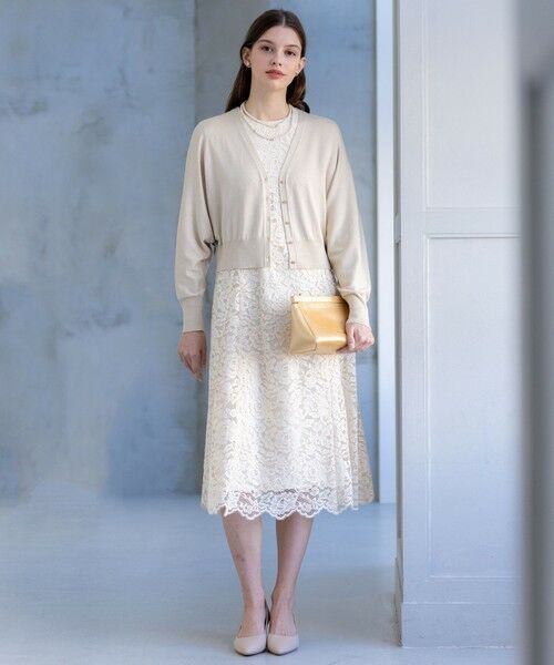 L size ONWARD(大きいサイズ) / エルサイズオンワード カーディガン・ボレロ | 【APPLAUDIR】コンパクト ドルマンスリーブ ラメカーディガン | 詳細7