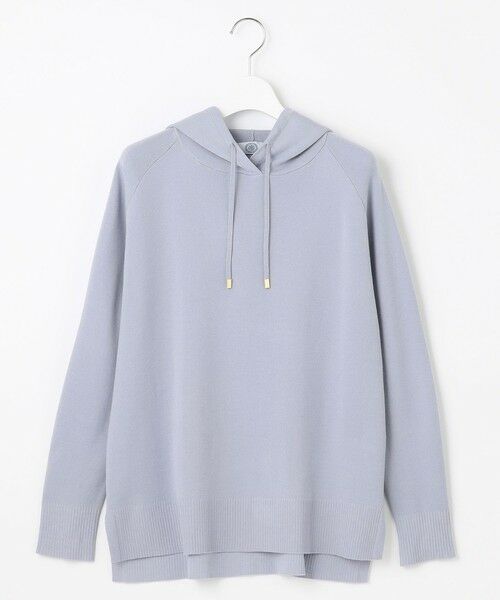 L size ONWARD(大きいサイズ) / エルサイズオンワード パーカー | 【洗える】HOODIE ニット パーカー | 詳細11