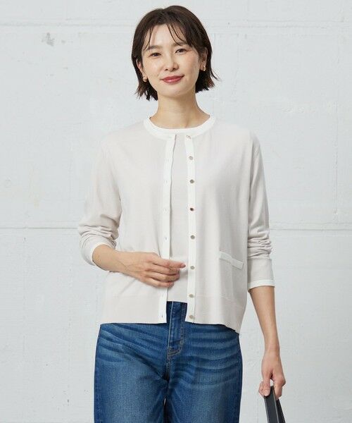 L size ONWARD(大きいサイズ) / エルサイズオンワード その他トップス | 【洗える・ニットセット】TRIM TWIN ニット（ベージュ×オフ系）