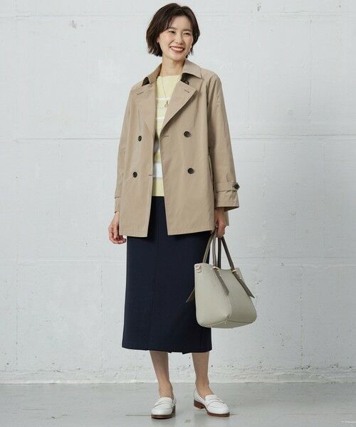 L size ONWARD(大きいサイズ) / エルサイズオンワード ニット・セーター | 【洗える】Rayon Stretch Border ニット | 詳細4